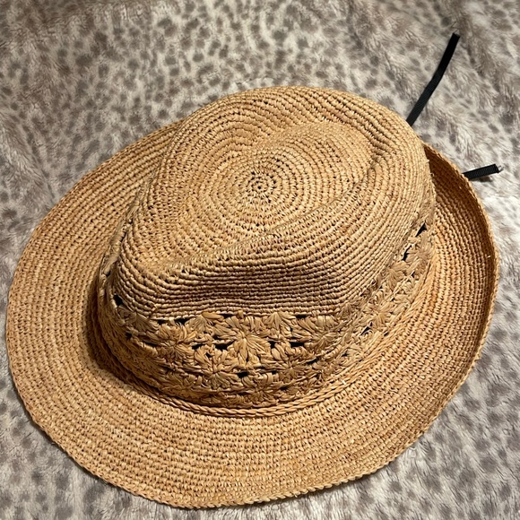 Boardwalk style 100% Raffia Trilby hat! main image 7